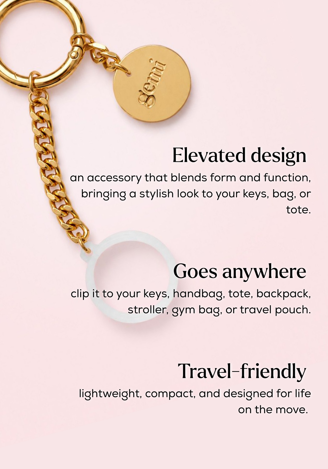 Trio with Gold Key Ring Bundle