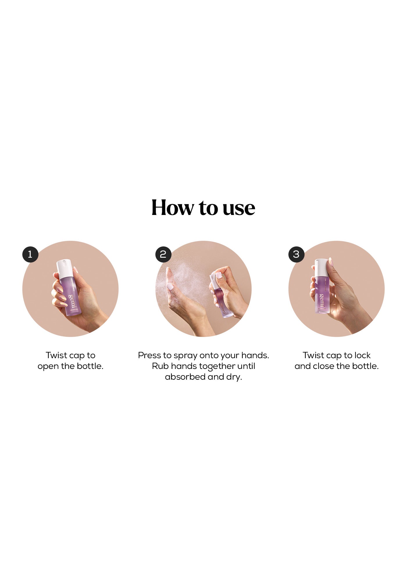 Caela | Gemi Beauty | K-Beauty Hand Sanitizer + Serum™ – gemi