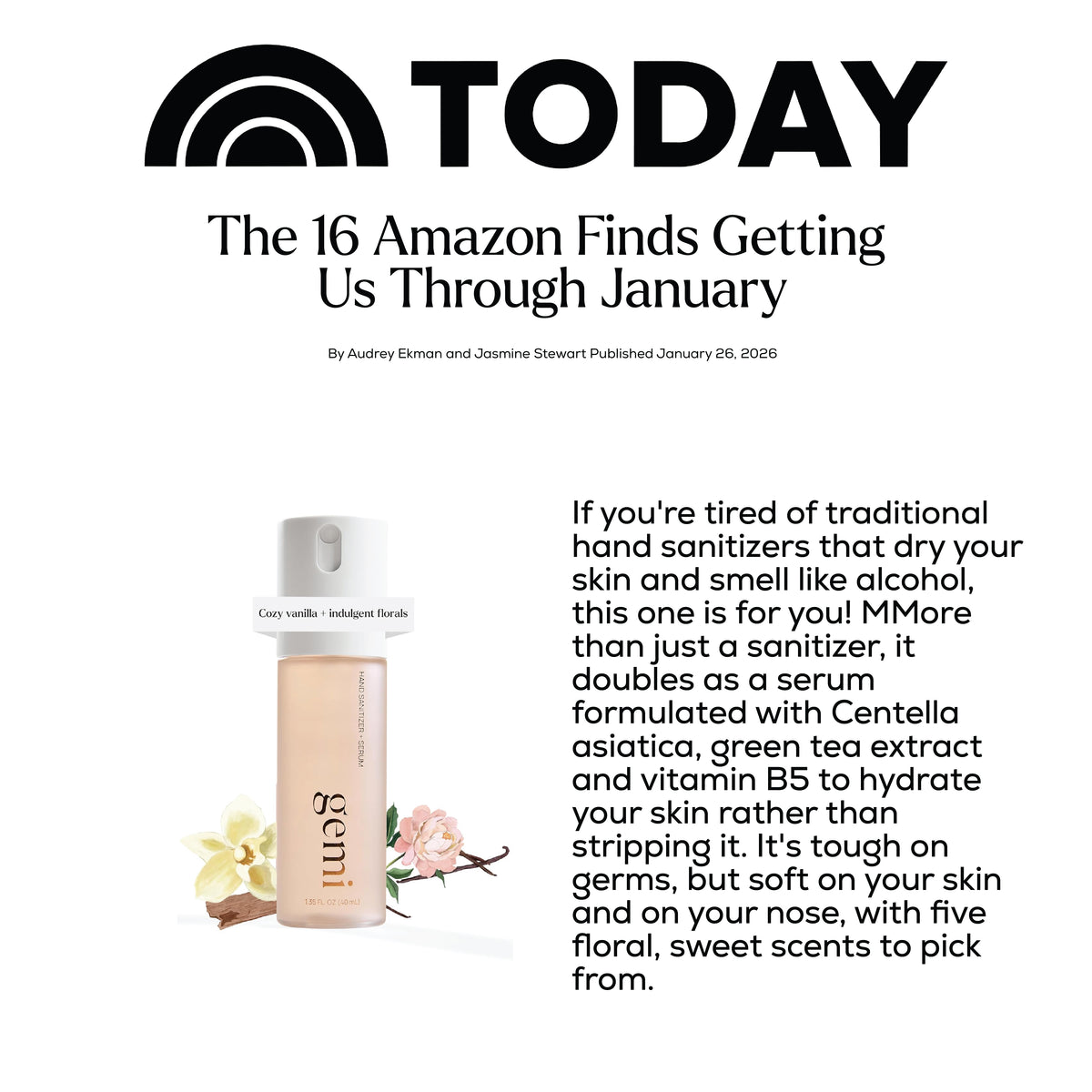 Today show Amazon