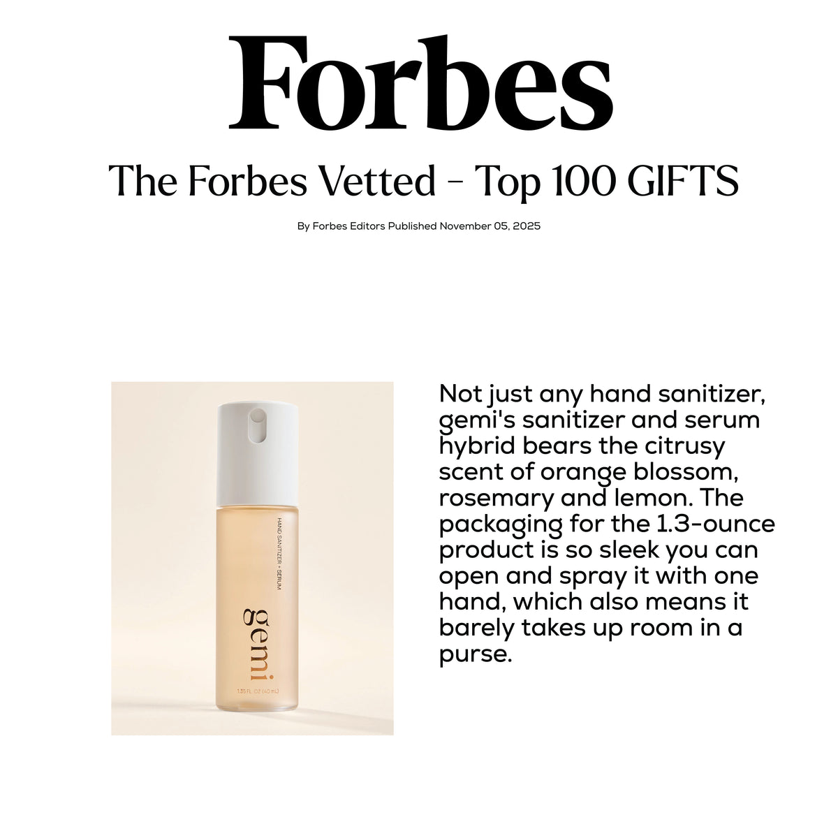 Forbes Top 100 gifts
