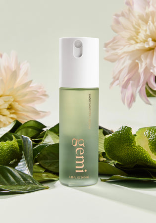 Caela Hand Sanitizer + Serum™ | Green Tea & Bergamot | gemi