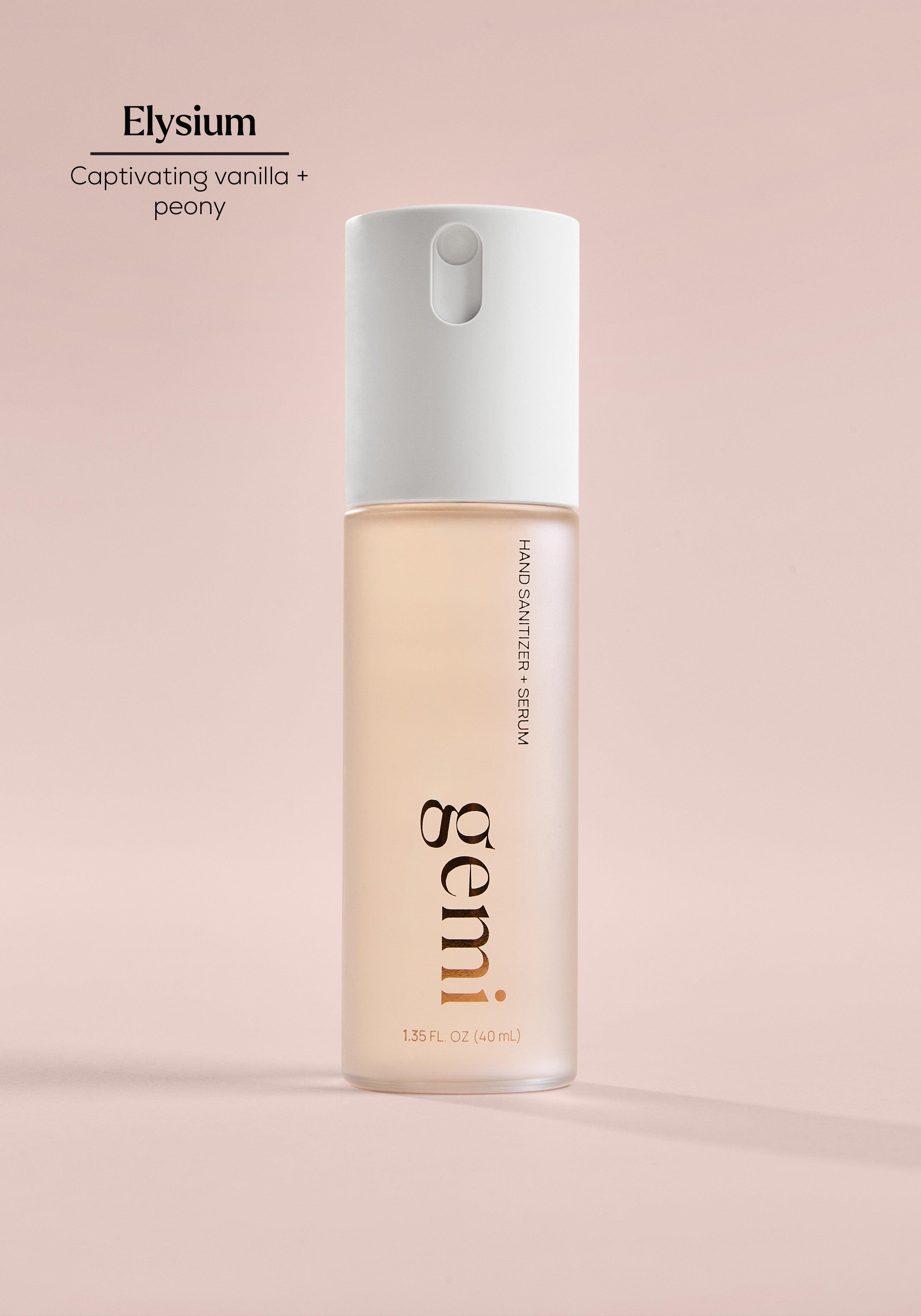 Elysium Hand Sanitizer + Serum™ | Cozy Vanilla & Florals | gemi